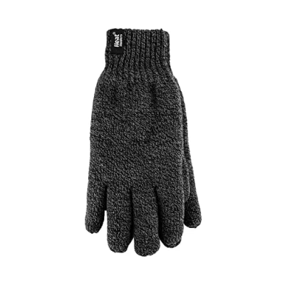 Image of HEAT HOLDERS Mens Heatweaver 2.3 tog Warm Thermal Gloves (Medium/Large, Charcoal Grey)