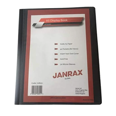 Image of Pack of 12 A5 Presentation Display Books 40 Pockets (80 Views) by Janrax