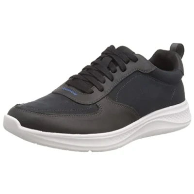 Image of Hush Puppies Men&#039;s Elevate Lace Up Sneaker, Black, 8 UK