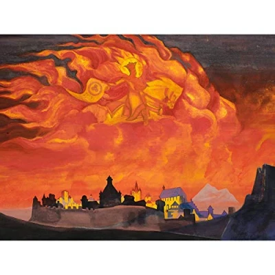 Image of Roerich Saint Sophia Almighty Wisdom Symbolism Painting Extra Large Art Print Wall Mural Poster Premium XL