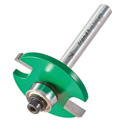 Image of Trend CraftPro Bearing Guided Biscuit Jointer Router Cutter Bit, 1/4 Inch Shank, 4mm Cut Length For Sizes 0, 10, 20, Tungsten Carbide Tipped, C152X1/4TC
