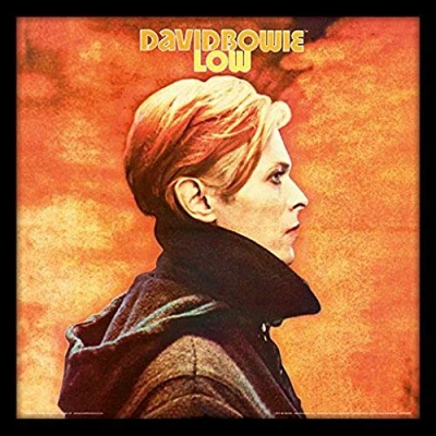 Image of David Bowie ACPPR48153 Low 12&quot; Album Cover Framed Print, MDF, Multi Colour, 32 x 1.5 cm