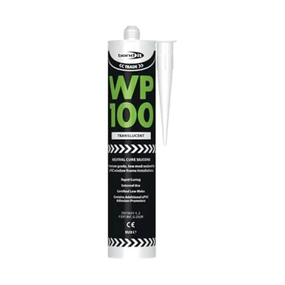 Image of Bond IT WP100 Silicone Sealant Seal Rapid Cure Mastic External Door Windows White 300ml Bath Shower Basin Window Frames Quick Drying (Translucent)