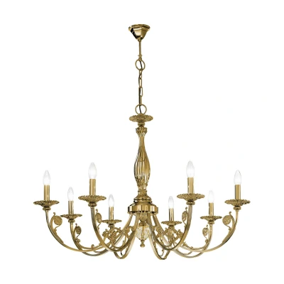 Image of Pisani Multi Arm Chandeliers 8 Light Antique Brass