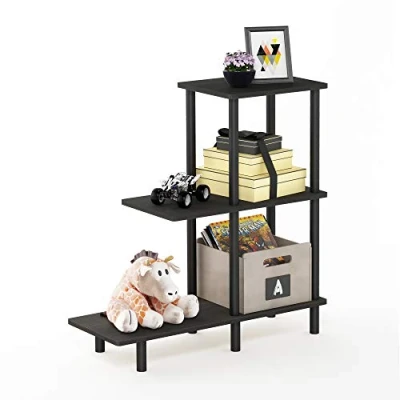 Image of Furinno Side Tables, Wood, Espresso/Black, one size