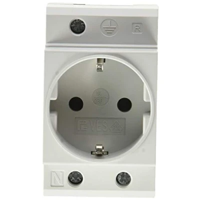 Image of Unitec 47260L Recessed Plug Socket Protective Cover for Installing in a Distributor
