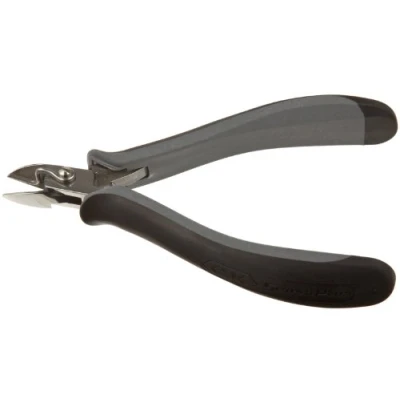 Image of C.K SensoPlus ESD Side Cutter Mini Bevel Cut 115mm, Oval head, with wire holder
