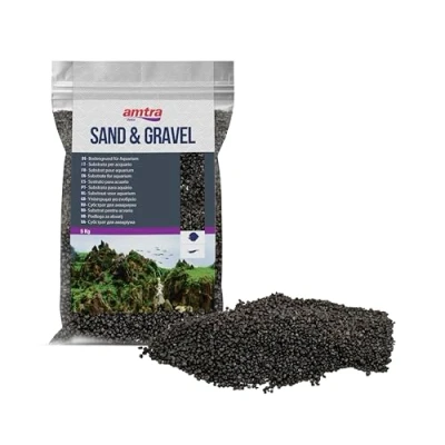 Image of Amtra Fine Black Ceramized Quartz 1,6 2Mm, Natural Background for Freshwater Aquariums