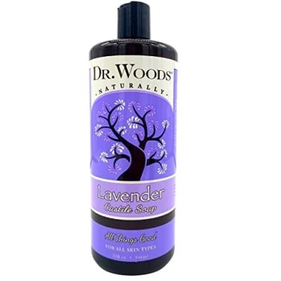 Image of Dr. Woods Pure Lavender Liquid Castile Soap, 32 Ounce