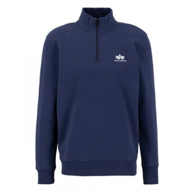 Image of Alpha Industries Men&#039;s Half Zip SL Sweatshirt, Ultra Navy, S