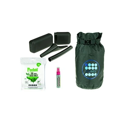Image of SHEWEE Out &amp; About Pack Reusable Pee Funnel The Original Female Urination Device Since 1999! Quickly, Easily and Discreetly, Wee Standing Up Without Removing Clothing (Black)
