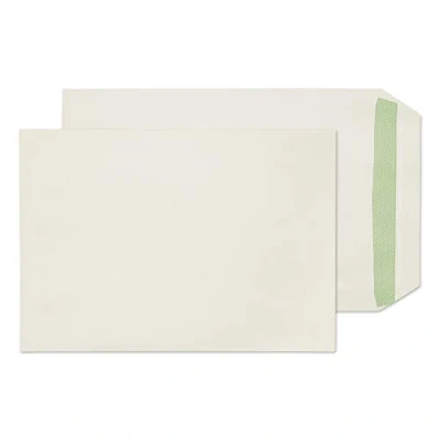Image of Blake Purely Environmental C5 229 x 162 mm 90 gsm Flora Recycled Pocket Self Seal Envelopes (RE6455) Natural White Pack of 500