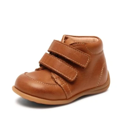Image of bisgaard luca Boy&#039;s Unisex Kids First Walker Shoe, Cognac, 3.5 UK Child