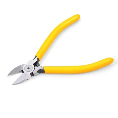 Image of LEONTOOL Diagonal Flush Cutter 5 Inches Side Cutters Mini Wire Cutting Pliers Micro Cut for Plastics Precision Professional Nippers Repair Tool DIY