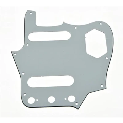 Image of KAISH Vintage JAG Guitar Pickguard Scratch Plate Fits American Jaguar White 3 Ply