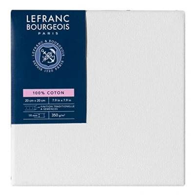 Image of Lefranc &amp; Bourgeois Series 11129 Classic Stretcher Frame 100% Cotton 350 g/m² Archival Quality Acid Free for Increased Durability Primed 20 x cm