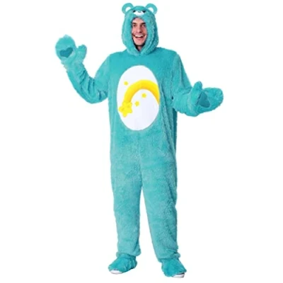 Image of Care Bears Adult Wish Bear Fancy Dress Costume Medium Blue