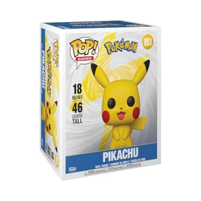 Image of Funko POP! Mega: Pokemon Pikachu Collectable Vinyl Figure Gift Idea Official Merchandise Toys for Kids &amp; Adults Video Games Fans Model Collectors and Display