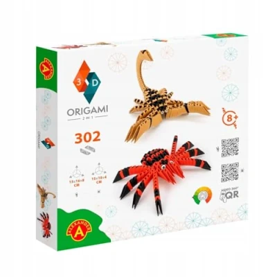 Image of Origami 3D 501838 Spider and Scorpion Beautiful Paper Sculpture with Patented Components Easy to Clear Building Instructions, 302 Pieces, 15 x 16 8 cm (Scorpio), from Years