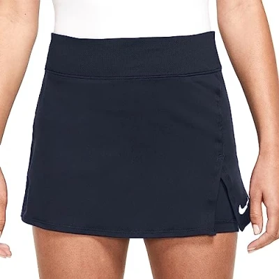 Image of NIKE DH9779 451 W NKCT DF VCTRY Skirt Strt Shorts Women&#039;s Obsidian/White Size XL
