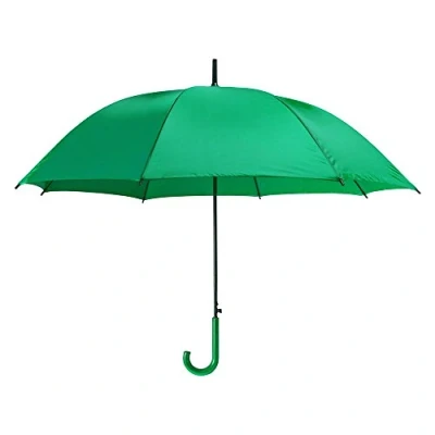 Image of eBuyGB Plastic Crook Handle Bridal Wedding Folding Umbrella, 86 cm, Green