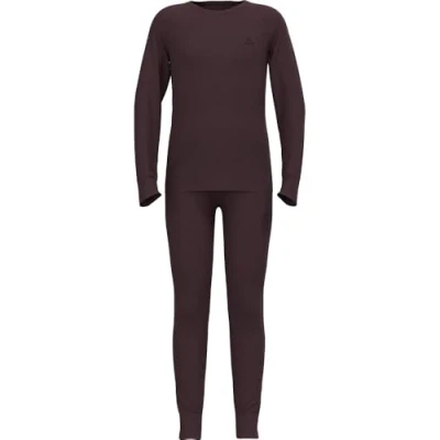 Image of Odlo Thermal Underwear Children&#039;s Merino 200 I Winter Leggings and Long Sleeve Shirt Girls Boys Warm Ski Set