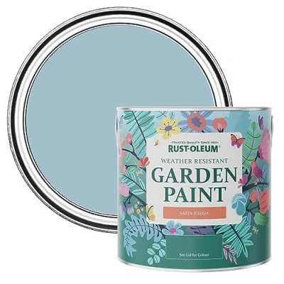 Image of Rust Oleum Blue Mould Resistant Garden Paint In Satin Finish Nan&#039;s Best China 2.5L