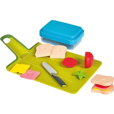 Image of Casdon Joseph GoEat. Toy Lunch Prep Set for Children Aged 2 Years &amp; Up. Equipped With Lunchbox Choppable Food, Medium