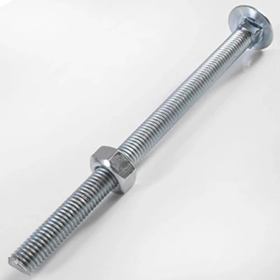 Image of M10 x 150mm (6 Inch) Coach Carriage Bolt and Nut BZP Pack of 10