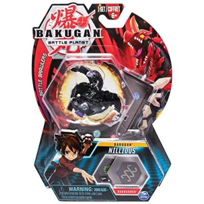 Image of BAKUGAN, Ventus Cyndeous, 2 inch Tall Collectible Action Figure and Trading Card, for Ages 6 Up
