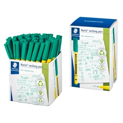 Image of STAEDTLER 307 5 CT50 Noris Handwriting Pen Green (Tub of 50)