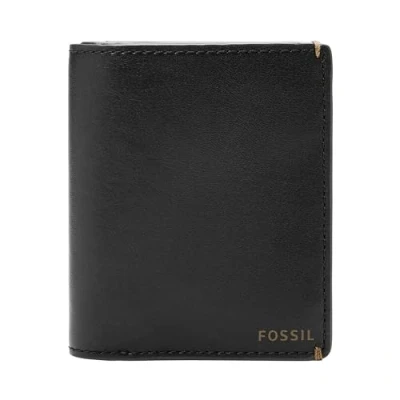 Image of Fossil Wallet for Men Joshua, Cactus Leather Bifold black L 8,9 cm, W 1,3 H 10,2 cm ML4478001
