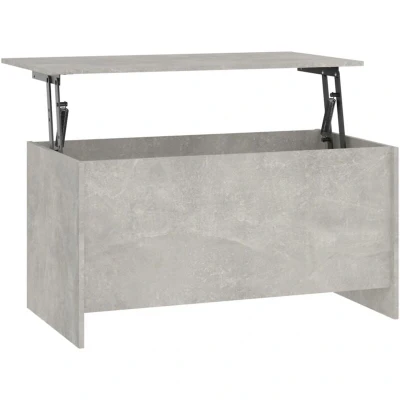 Image of vidaXL Coffee Table Concrete Grey 102x55.5x52.5 cm Engineered Wood