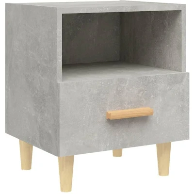 Image of vidaXL Bedside Cabinet Concrete Grey 40x35x47 cm