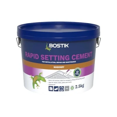 Image of Bostik Cementone Rapid Setting Cement, For Interior &amp; Exterior Use, Waterproof, Colour: Grey, 2.5kg,packaging may vary