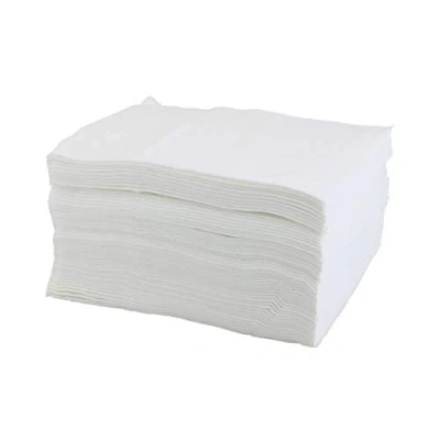 Image of 100 x Disposable Biodegradable White Embossed Salons Hairdressing Towels. Salon, Barbershop, Hairdressing, Hairdressers, Spa Use