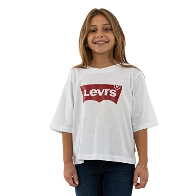 Image of Levi&#039;s Kids Light Bright Cropped Top Girls, White, 2 Years