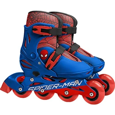 Image of STAMP 4 wheel inline skates adjustable size 30 33 SPIDERMAN