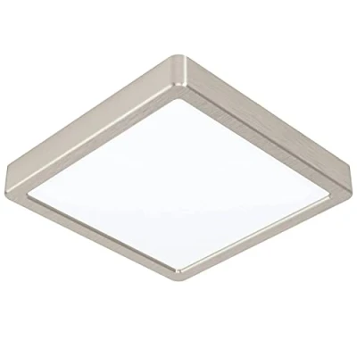 Image of EGLO Surface Mounted Light, Plastic Alloy Steel, Matte Nickel