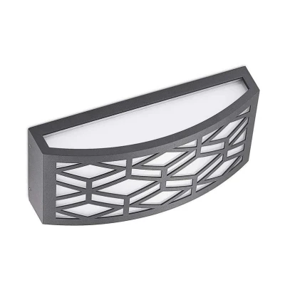 Image of Lindby Jakari LED outdoor wall light, angular, pattern