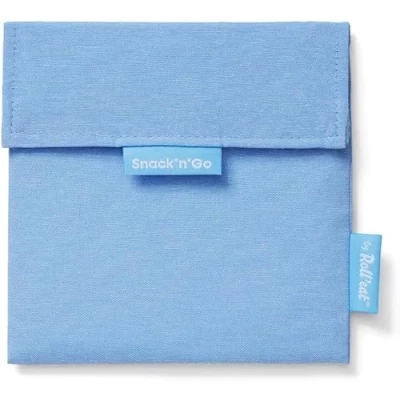 Image of Roll&#039;eat Snack&#039;n&#039;Go Nature Organic and Reusable Snack Bag Without BPA (Blue)