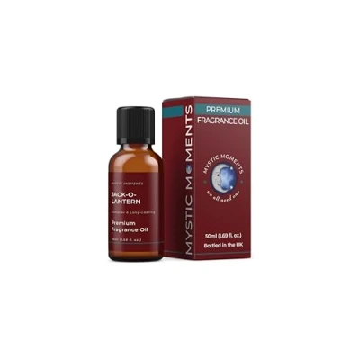 Image of Mystic Moments Jack O Lantern Fragrance Oil 50ml Perfect for Soaps, Candles, Bath Bombs, Burners, Diffusers and Skin &amp; Hair Care Items