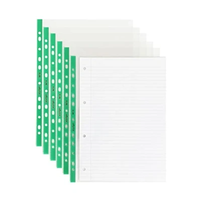Image of Eastlight Punched Pockets A4 Glass Clear Polly (box 250) Reinforced Spine Top opening wallets