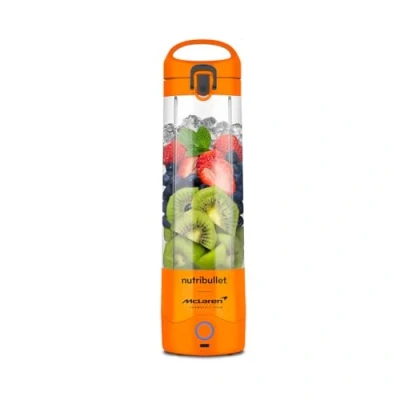 Image of nutribullet Portable Blender in Collaboration with McLaren Formula 1 Team Papaya Leak Proof To Go Lid Powerful Extractor Blade USB C Charging 15+ Blending Cycles Juices &amp; Smoothies