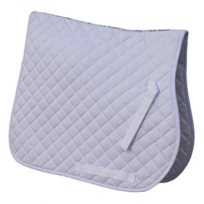Image of Rhinegold Cotton Quilted Saddle Cloth Pony White