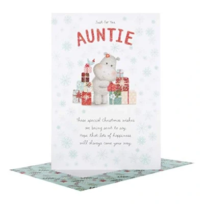 Image of Hallmark 25497027 Special Auntie Medium Christmas Card &quot;Happiness&quot;