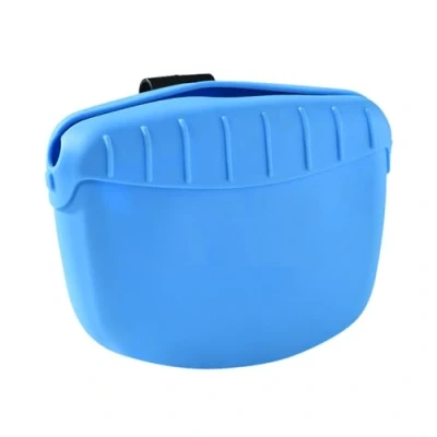 Image of DONGKER Silicone Dog Treat Pouch,Dog Training Bag w/Clip for Belt Pocket Size Walking