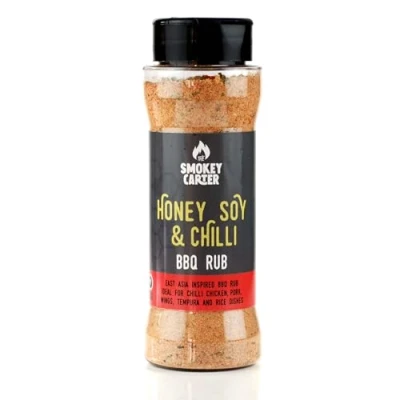 Image of Honey Soy &amp; Chilli BBQ Rub Shaker The Smokey Carter Asian Inspired Seasoning Ideal for Korean BBQ, Noodles, Wings More