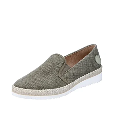 Image of Rieker Women&#039;s M9260 Loafer, grün, 7.5 UK