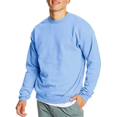 Image of Hanes Mens P1607 Sweatshirt, Light Blue, 3XL UK